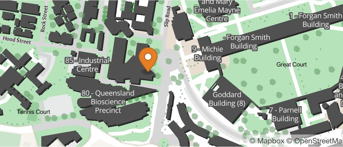 UQ location on map for the Oculoplastic and Orbital Dissection Course