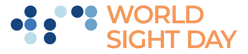 Banner image with blue dots and text 'World Sight Day'